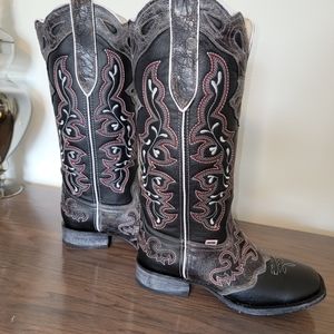 Rockin Leather Cowboy Boots